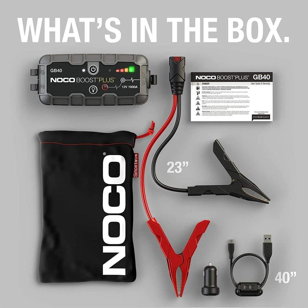 NOCO GB40 Boost Plus 1000A UltraSafe lithium startbooster