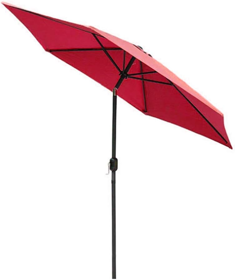 2,4 m/7,9 ft Neigungs-Gartenschirm-Sonnenschirm, Baldachin-Sonnenschutz, faltbare, UV-beständige Aluminiumkurbel für Balkon, Terrasse, Garten, Außenschirm, Sonnenschutz good