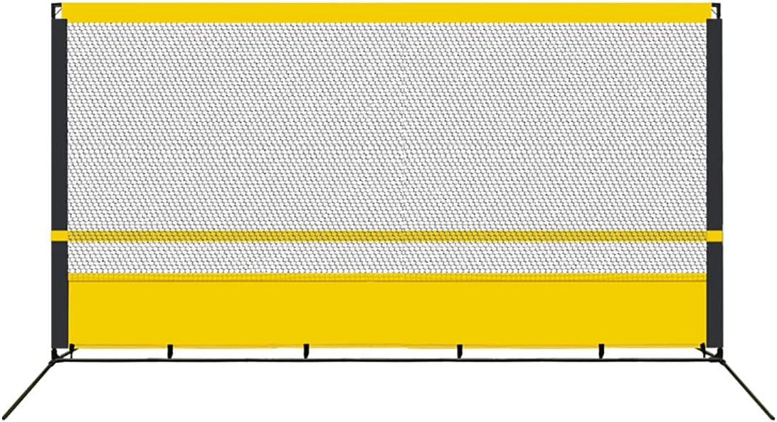 Tragbarer Tennis-Rebounder, Tennis-Übungswand für das Training im Innen- und Außenbereich, Trainingsgerät, Tennis-Rebound-Netz, für Grundschläge und Volley-Tennis (Größe: 1,8 x 3,5 m)