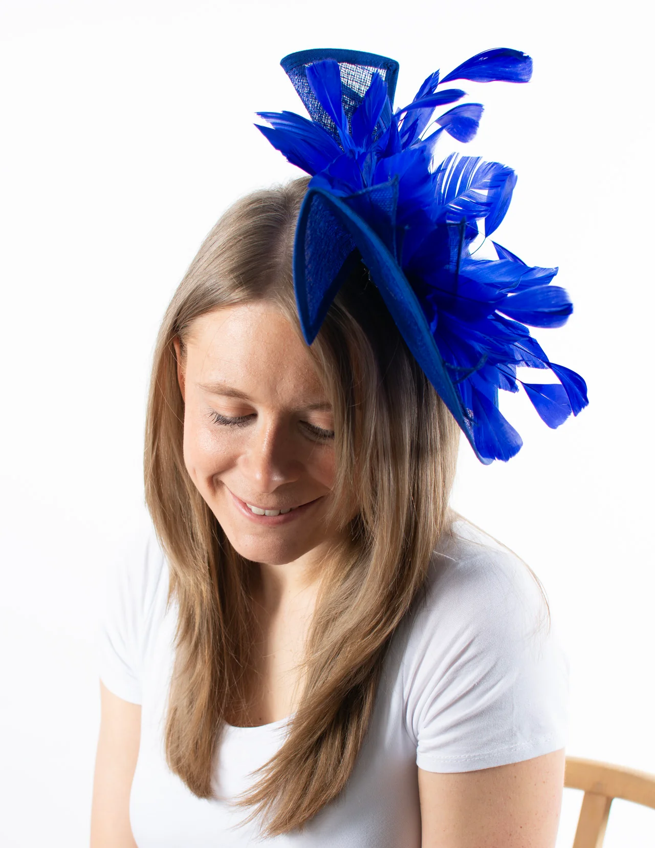 Fascinator | Fancy Floral Hat | Royal Blue