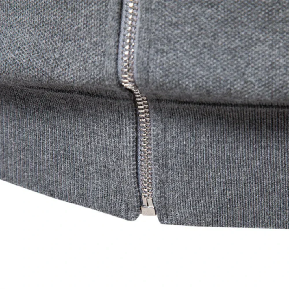 Klassische Herrenjacke | Rei?verschluss mit hohem Kragen | L?ssiger Winterlook