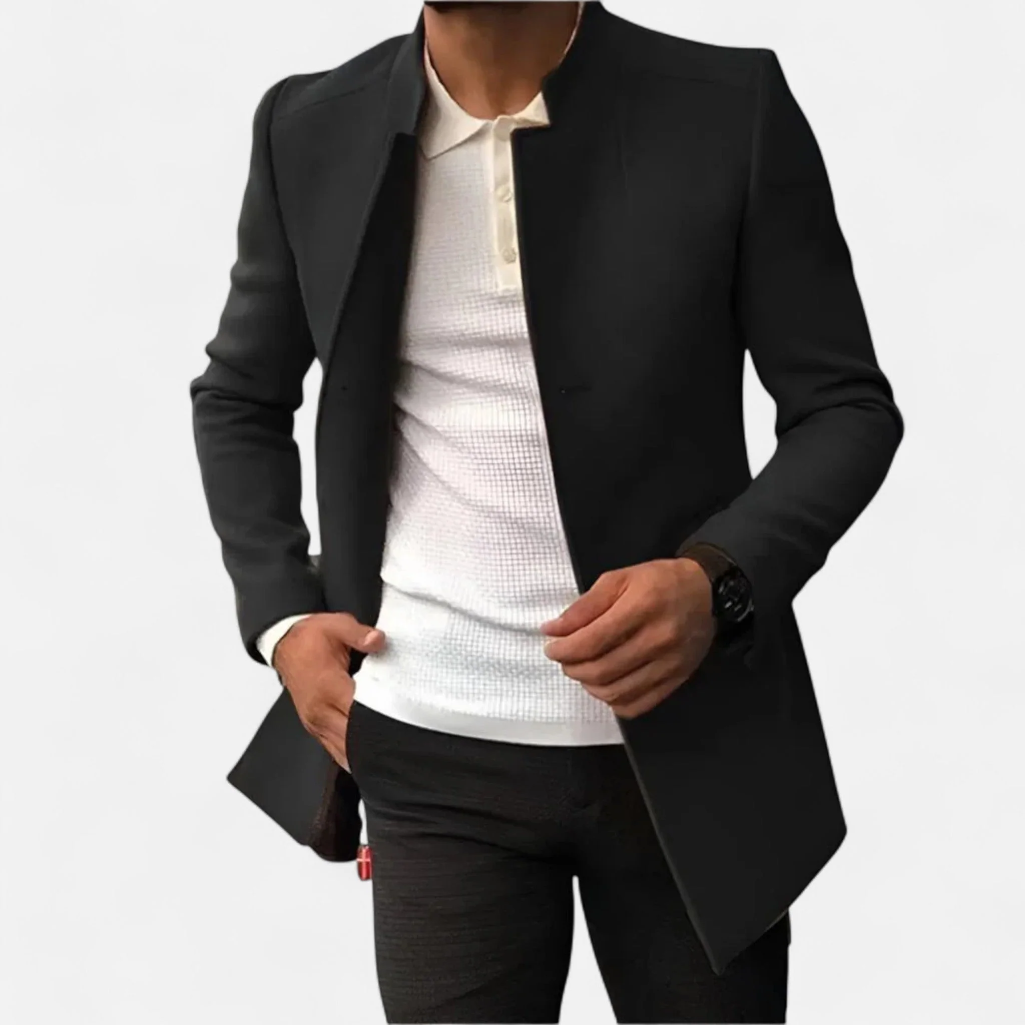 Eleganter Herren-Wollmantel mit zeitloser Eleganz