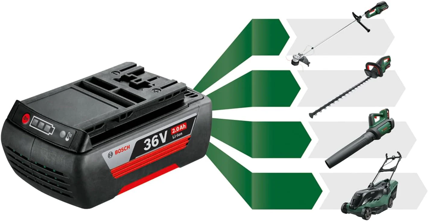 Bosch Accu-bladblazer AdvancedLeafBlower 36V-750 (1x 2,0 Ah accu, 36 volt systeem, voor het verwijderen van hardnekkige bladeren op grote oppervlakken, laag gewicht: 2,8 kg, in doos)