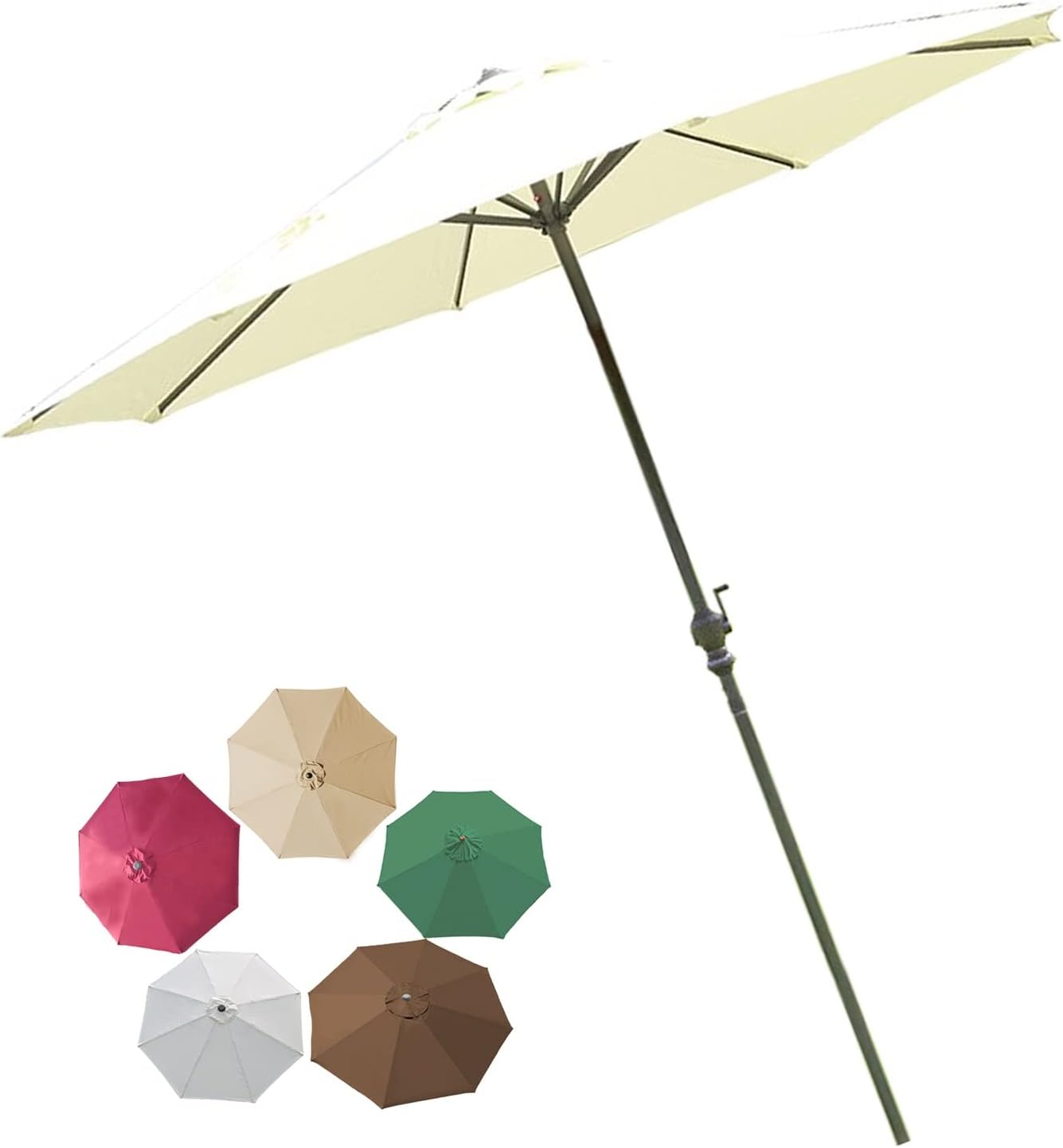 Ersatz-Sonnenschirm für den Außenbereich, Sonnenschirm für den Außenbereich, Belüftung, einfache Montage, regenfest, Sonnenschutz, Windschutz, für Strand/Pool/Terrasse, Strandschirm Good