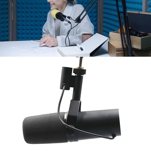 SM7B Microfono cardioide da studio con cavo microfono dinamico con migliora la resistenza elettromagnetica per lo streaming di podcast : Strumenti Musicali