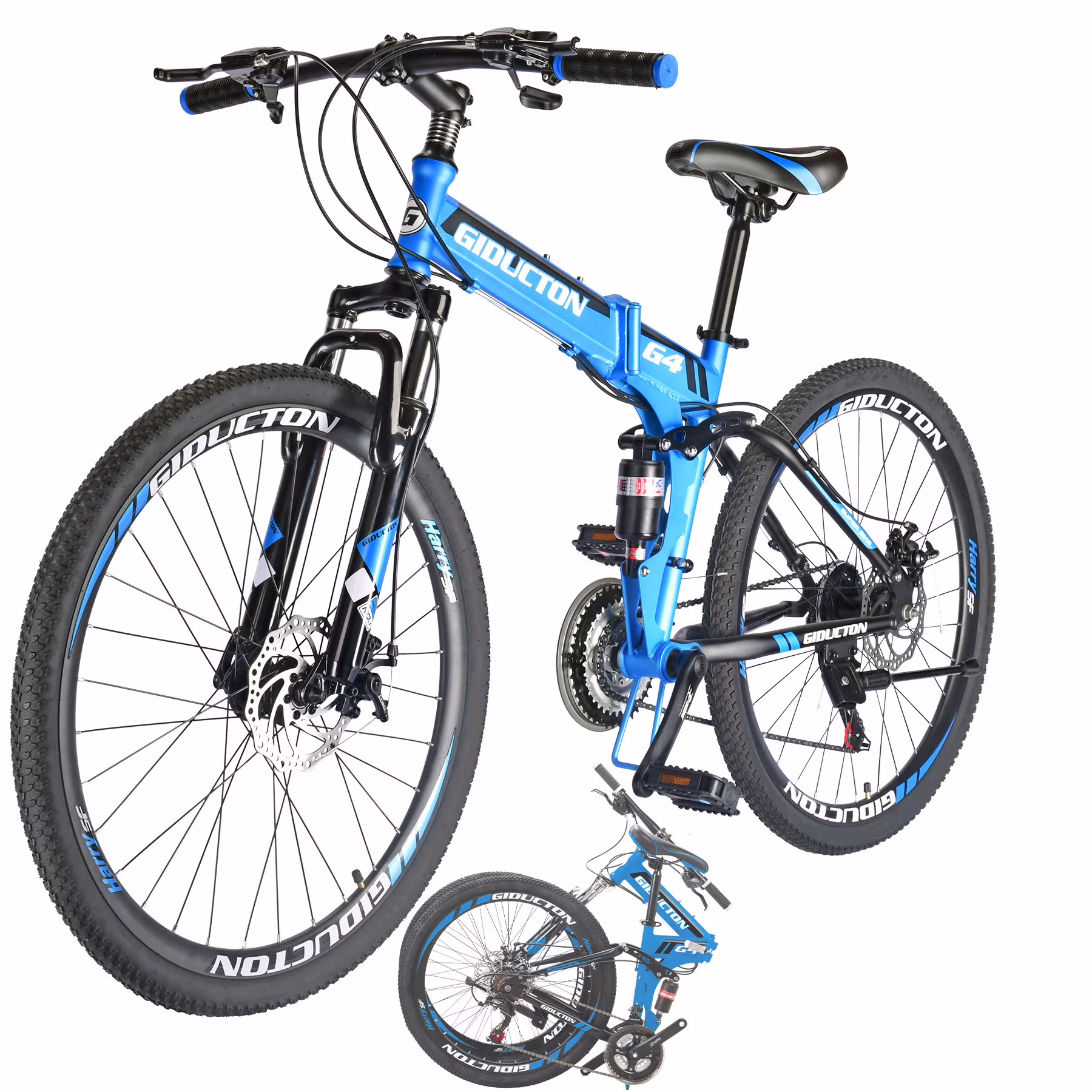 26”Full Suspension Folding Mountain Bike 21 Speed 17
