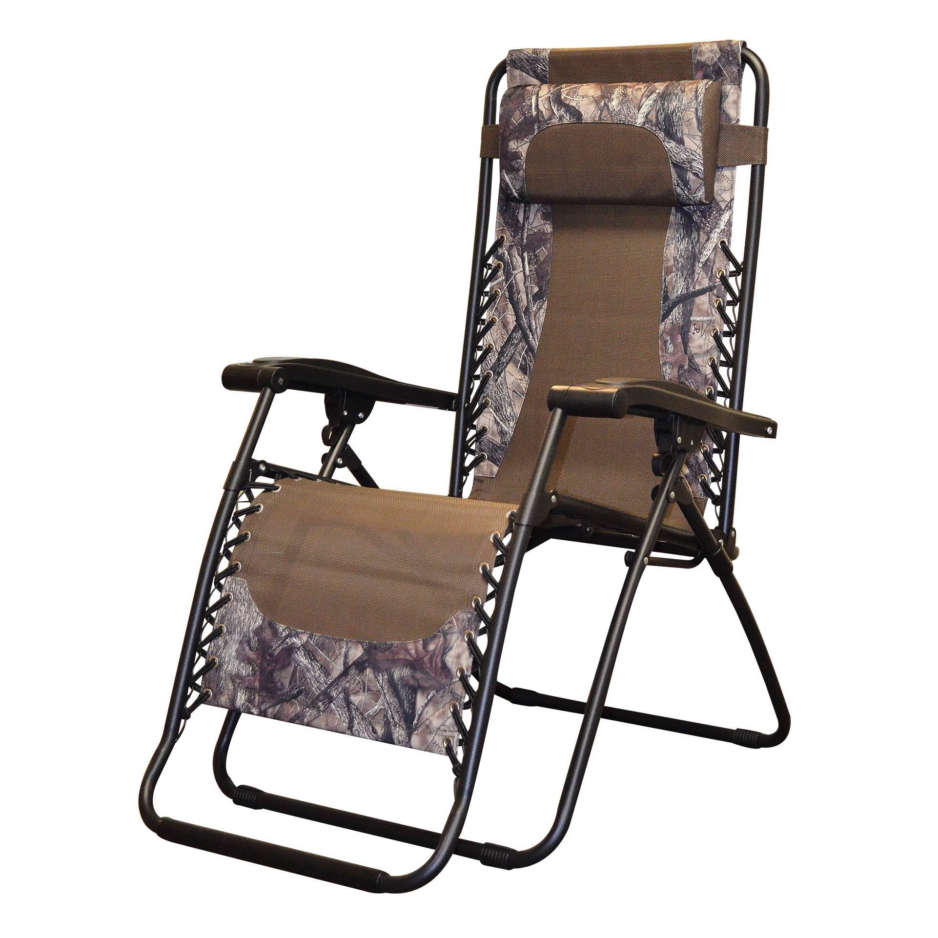 Caravan Canopy Infinity Zero Gravity Stalen Frame Patio Deck Stoel, Camouflage