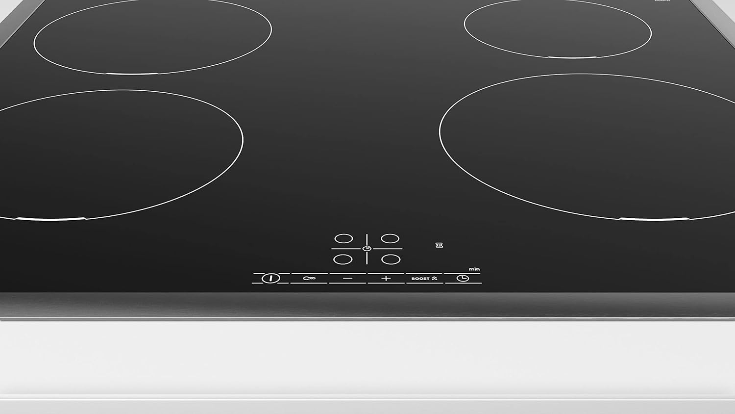 BOSCH PIE645BB5E Induktionskochfeld Serie 4, autarkes Glaskeramik-Kochfeld 60 cm breit, TouchSelect, PowerBoost, ReStart, Umlaufender Rahmen, Timer mit Abschaltfunktion, Schwarz