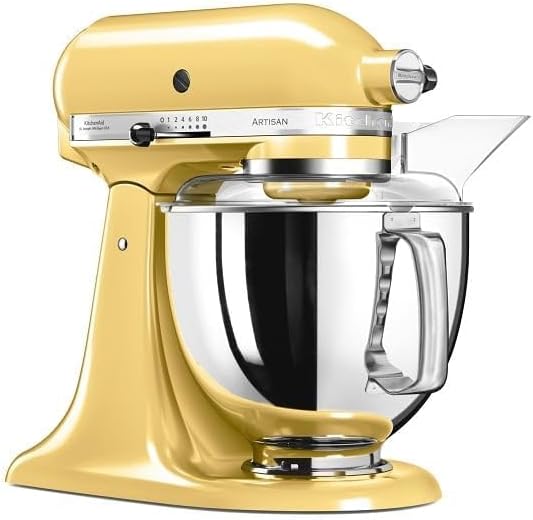KitchenAid Küchenmaschine I Artisan I Kippbarem Food Processor I Teigknetmaschine mit 5 Zubehör | 2 Schüsseln aus Edelstahl | 4.8 L | Pistaccio