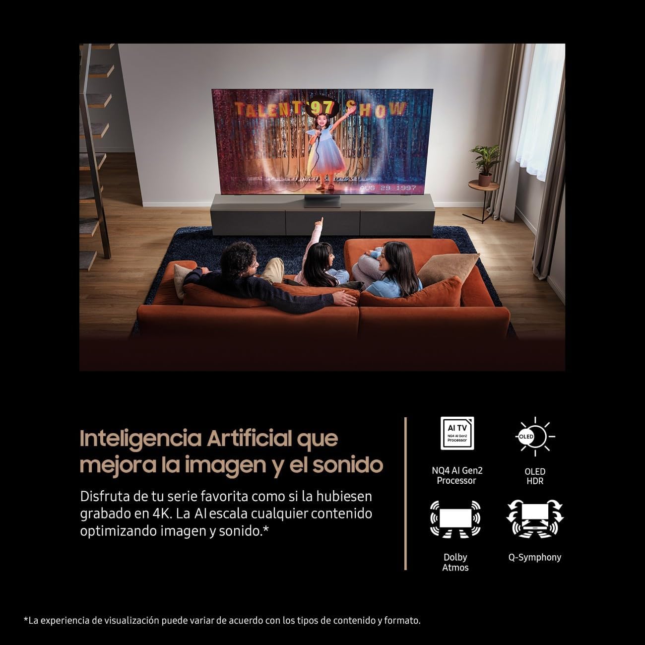 Samsung TV 77 Pulgadas OLED S85F 4K Smart TV con Vision AI, Colores certificados por Pantone TV Plus