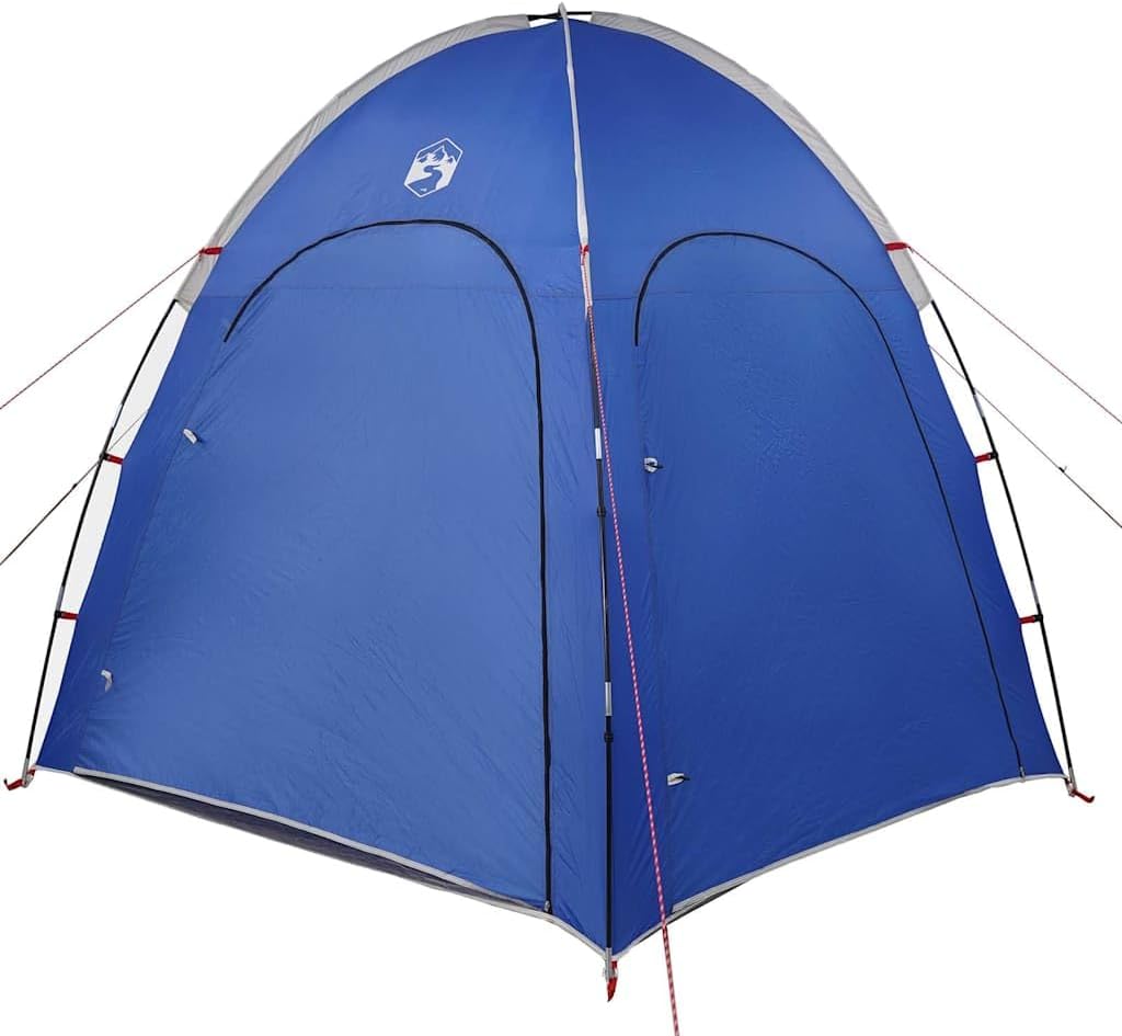 Azure Blau Poolzelt 366 x 305 x 231 cm aus robustem Polyester mit Fiberglasrahmen, Modernes Design mit UV-Schutz und platzsparend faltbar für Garten Terrasse Outdoor-Nutzung