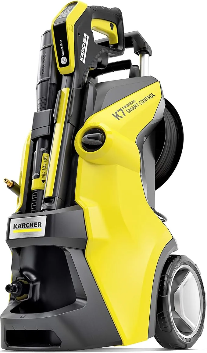 Kärcher Hidrolimpiadora K 7 Premium Smart Control Home, presión: 180 bar, caudal: 600 l/h, rendimiento: 60 m²/h, filtro de agua, peso: 17,9 kg, pistola y manguera de alta presión, lanza Multi Jet