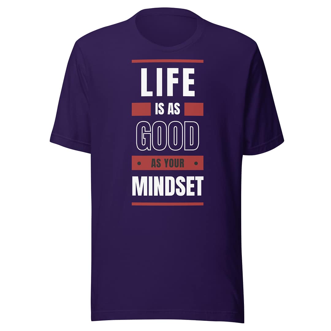 Life Is As Good As Your Mindset �?Bella + Canvas Tee