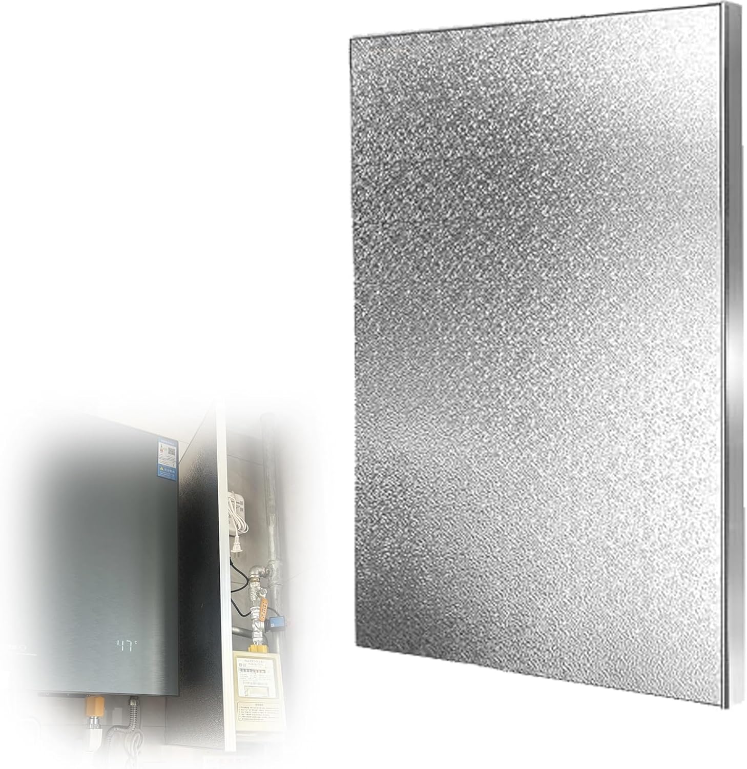 Generisch Magnetische Hitzeschutzmatte für die Kühlschrankseite, feuerfeste, Selbstklebende Ofenmatte, 90 x 20 cm, schützt vor hohen Temperaturen, ideales Küchenzubehör