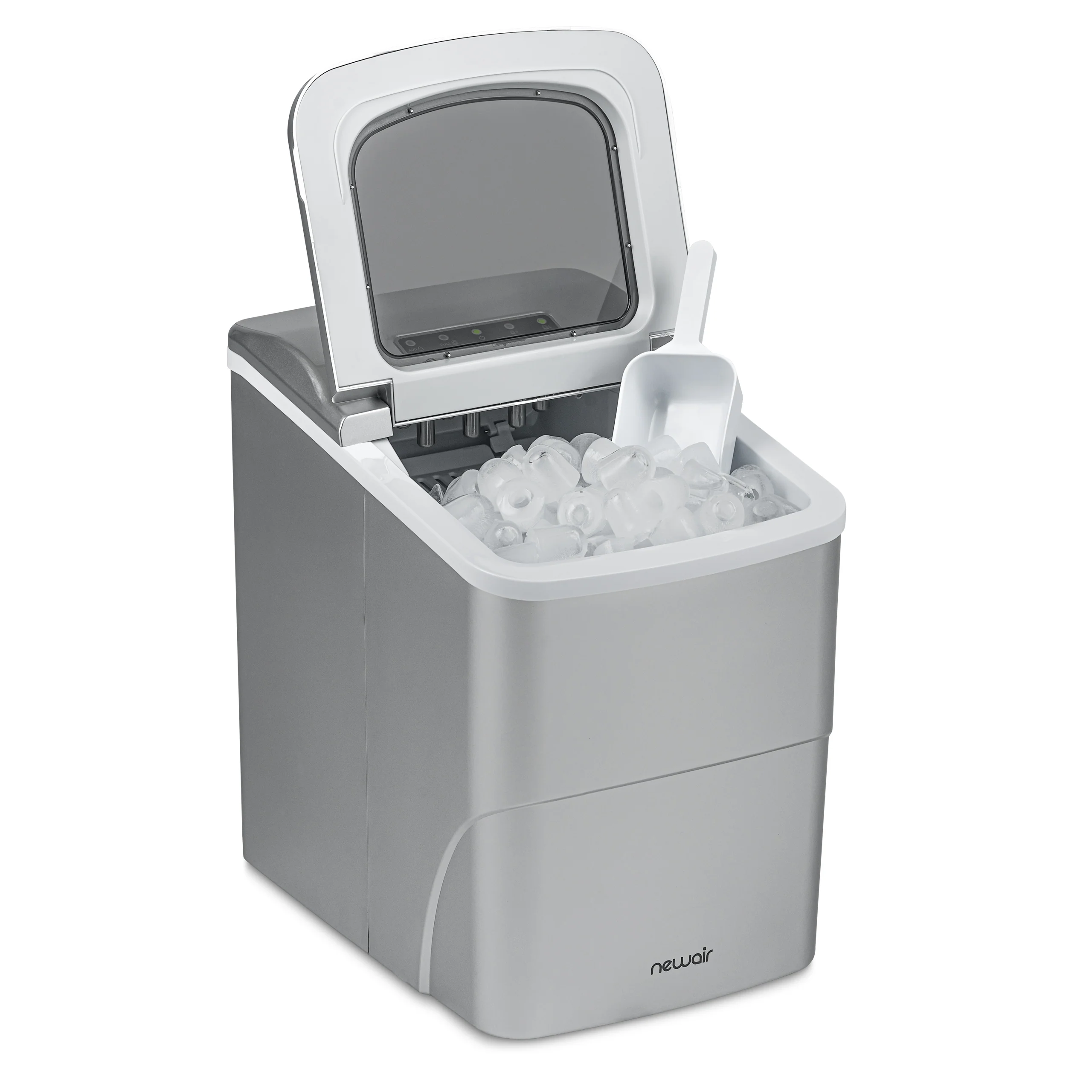 2025 Newair? IJsblokjesmachine voor het aanrecht. Bullet Ice, 26 lbs/dag �C Mat Zwart
