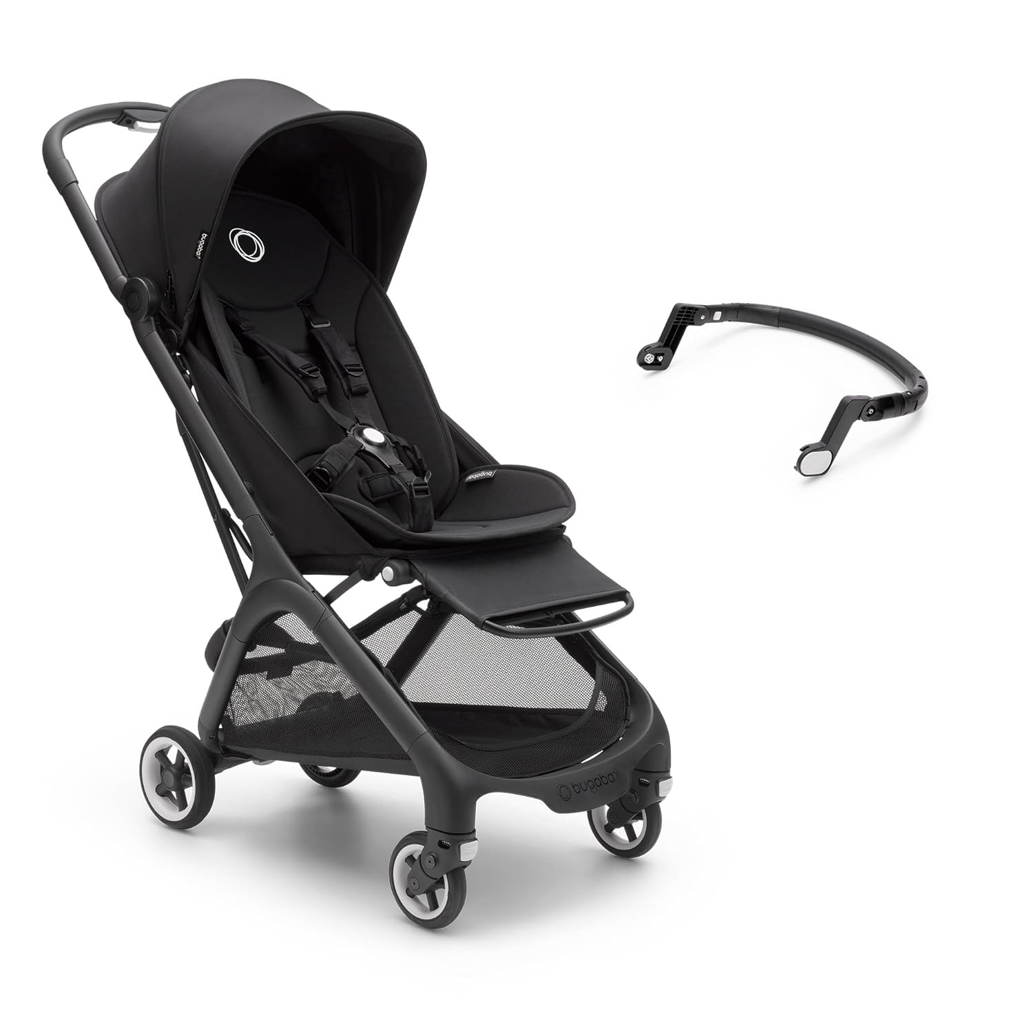 Bugaboo Butterfly ultrakompakter Reise-Kinderwagen, klein & leicht, einhändig faltbar und einfach zu lenken, ergonomischer City-Buggy für Babys ab 6 Monaten, mit viel Stauraum, Stormy Blue