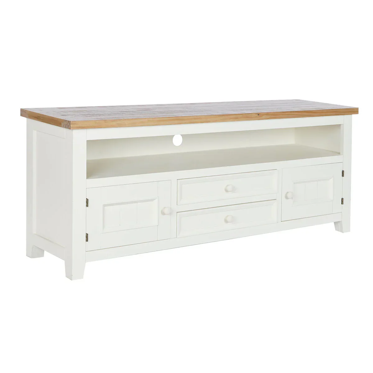 TV-möbler DKD Home Decor Beige Naturell Paulowniaträ 134,5 x 35 x 55 cm