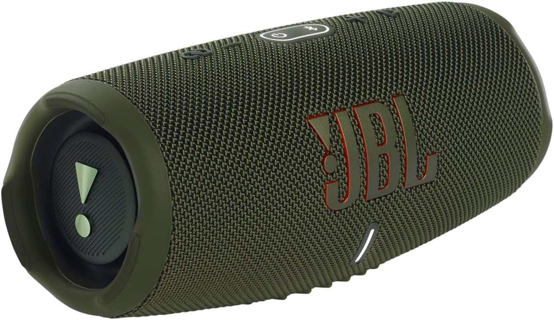 JBL Charge 5 Bluetooth-Lautsprecher in Schwarz �C Wasserfeste, portable Boombox mit integrierter Powerbank �C Eine Akku-Ladung f��r bis zu 20 Stunden kabellosen Musikgenuss