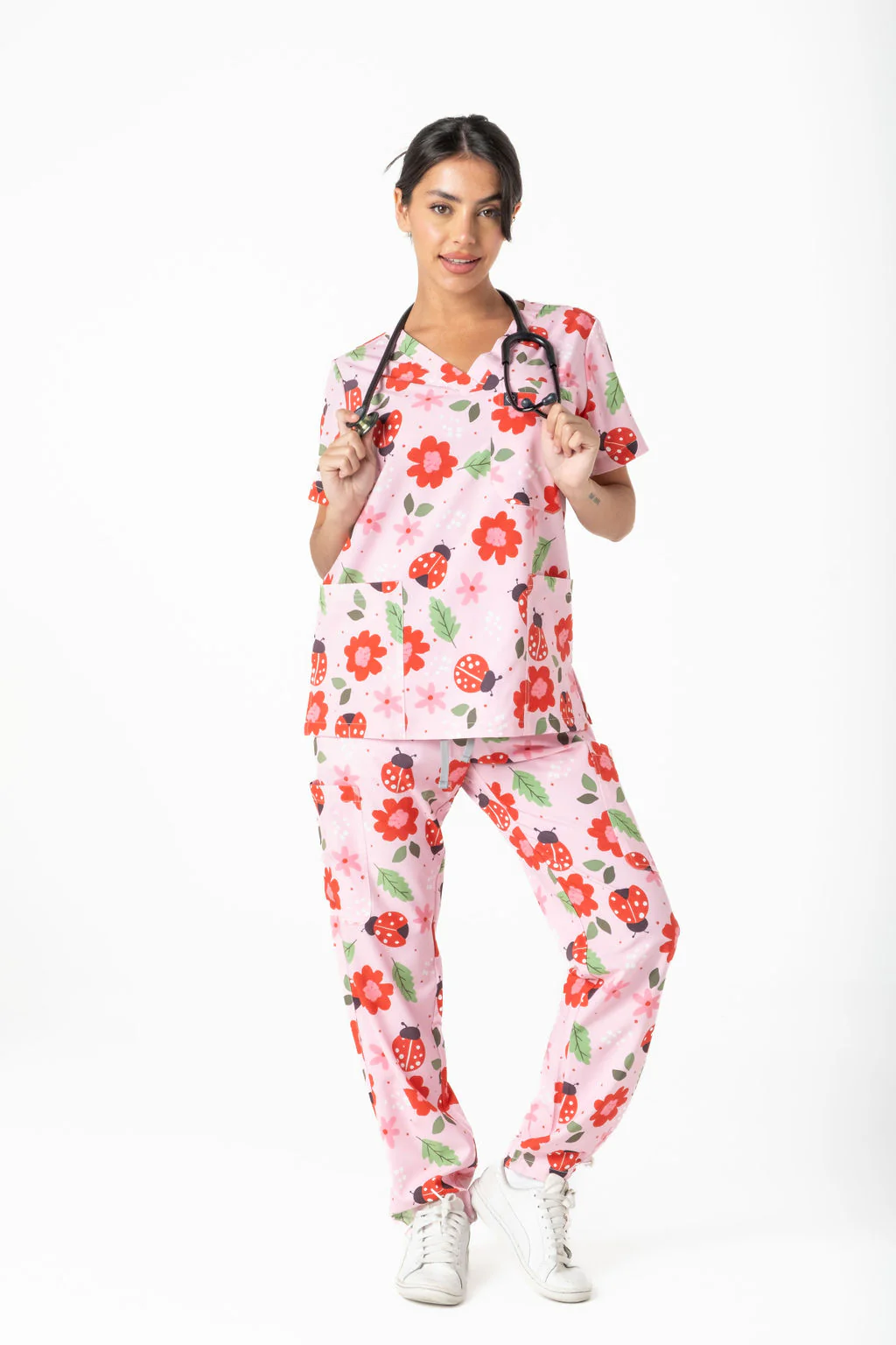 Lady Bug Scrub Set