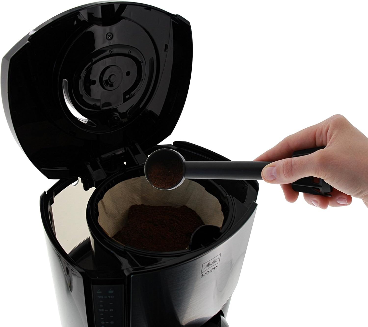 Melitta Look Therm Selection - Filterkaffeemaschine - mit Thermokanne - 10 Tassen - Schwarz (M 661 BK SST)