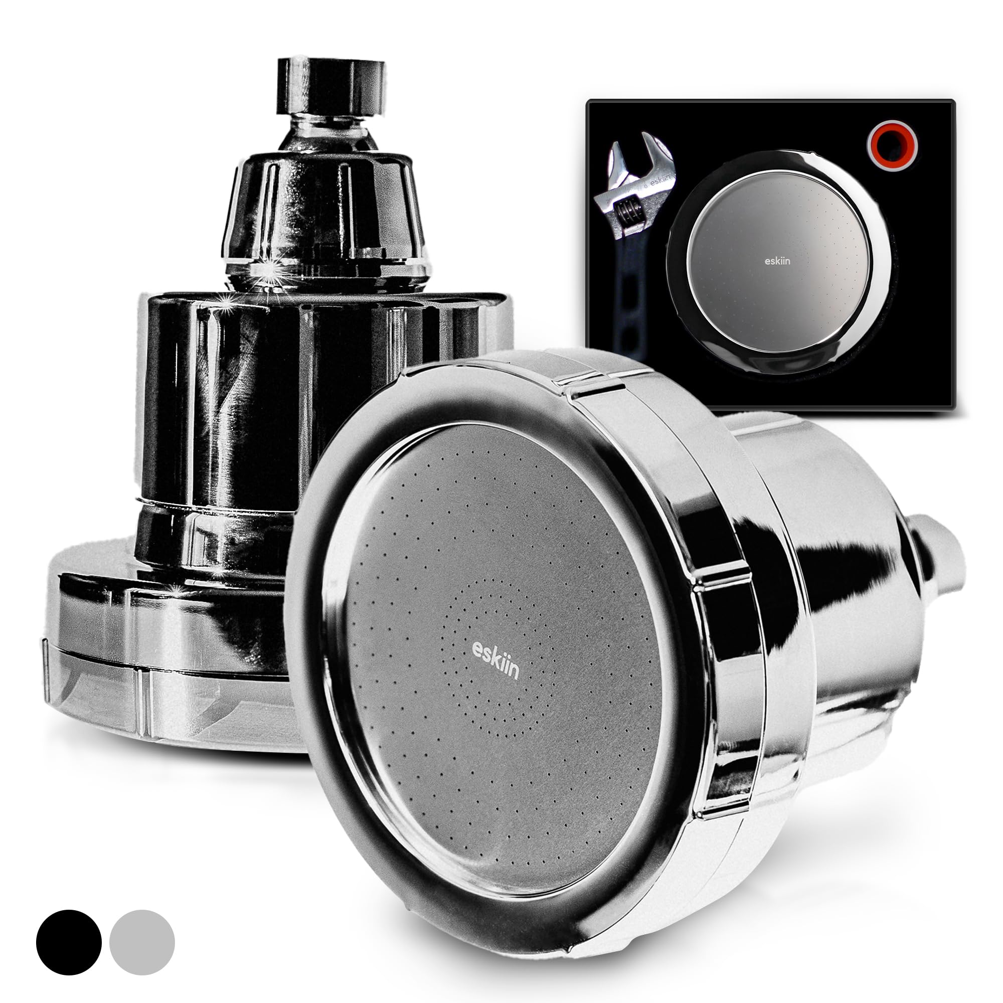Eskiin Filtered Showerhead With Filters For Healthy Hair & Skin