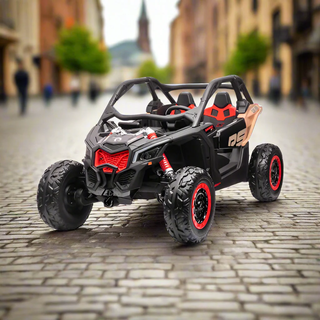 48V CanAm RS 2 Seater Kids ride on UTV, Licensed RS Version 15-  Khaki