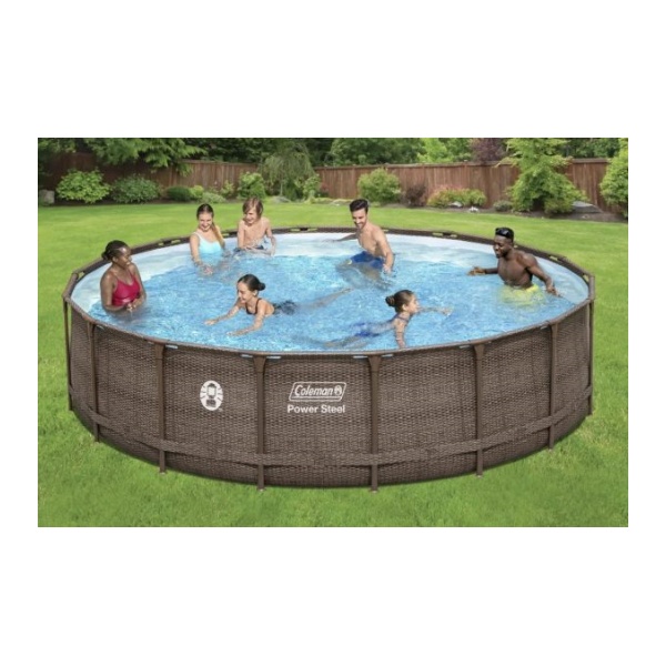 Coleman 18 x 48 Power Steel Frame Above-Ground Swimming Pool Set