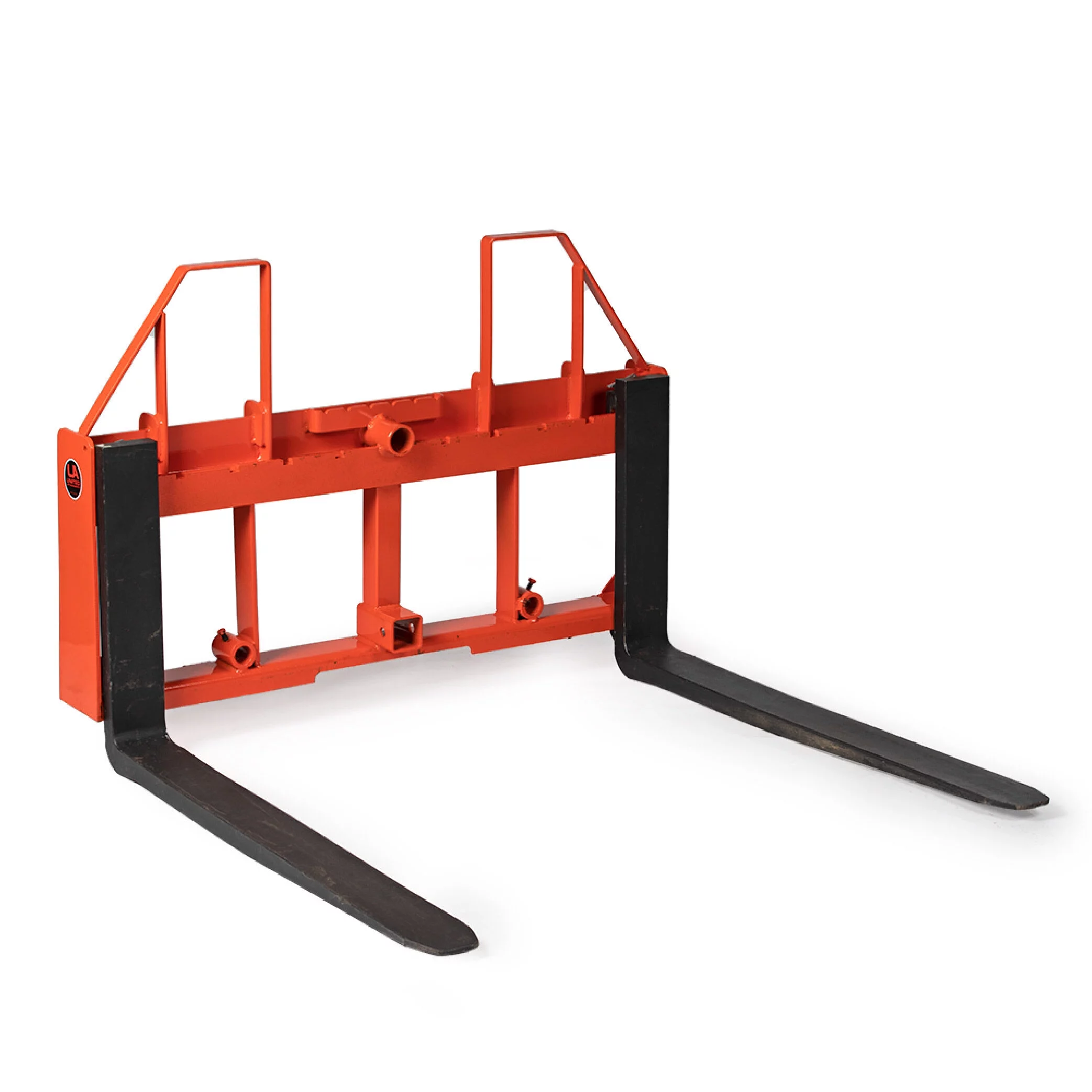 2025 Titan Attachments UA Pallet Vorkenframe Laag Model Oranje, 48 Inch Vorken, 4000 LB Capaciteit, Quick Tach Bevestiging