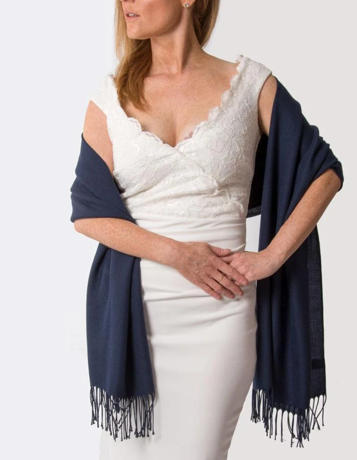 Navy Blue Wedding Pashmina | number 37