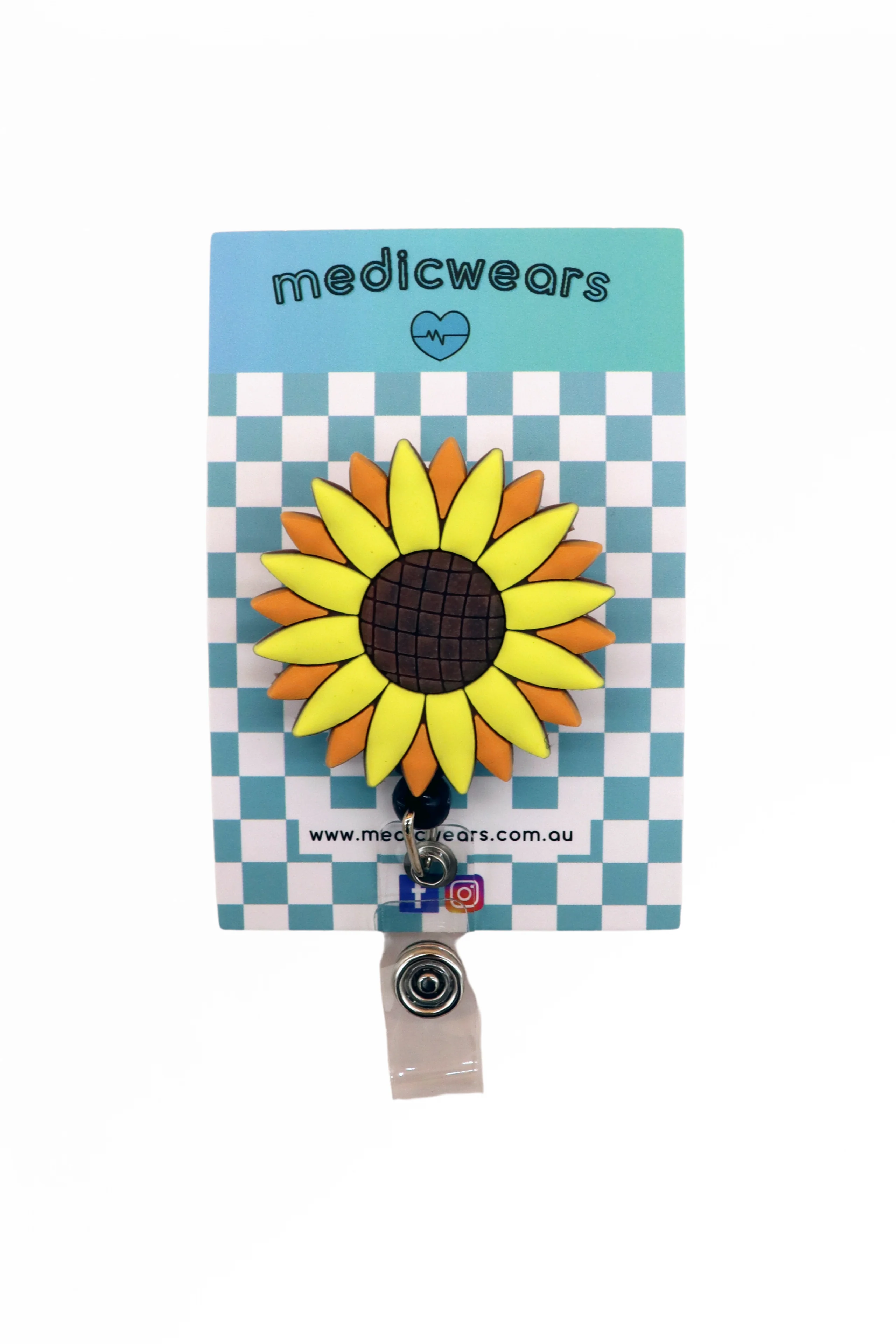 Sunflower Badge Reel
