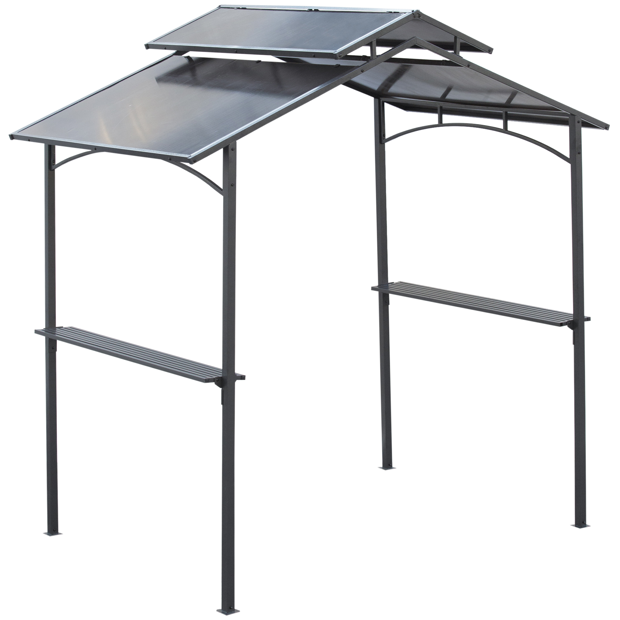 Outsunny grillpaviljoen met vlamvertragend dak