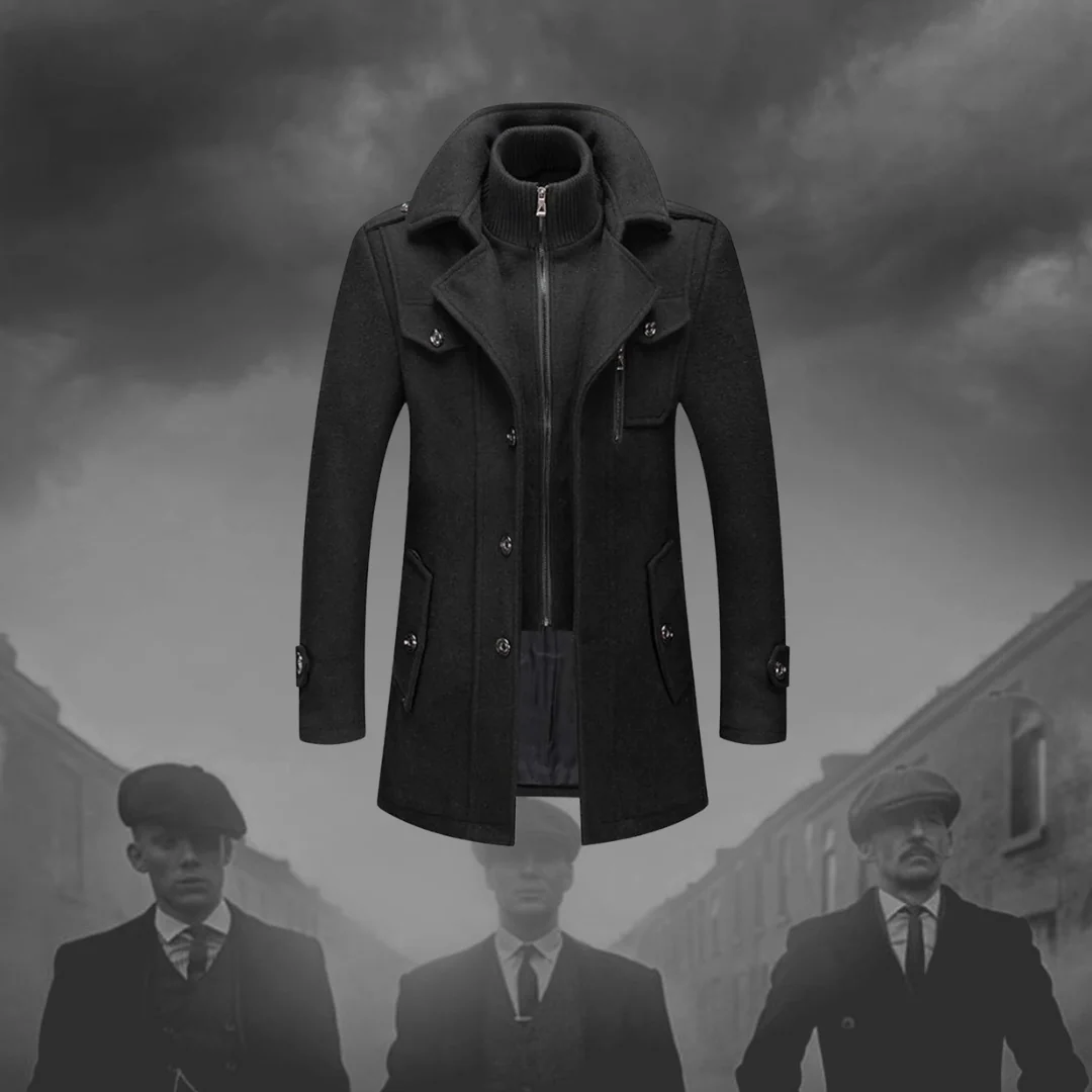 Elegante zweiteilige Herrenjacke mit Wolle f��r Business