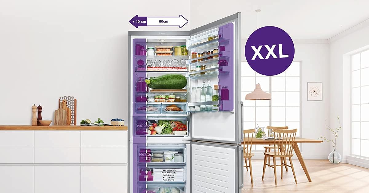Bosch GSN51AWDV Serie 6 XXL-Gefrierschrank, 161 x 70 cm extra breit, 289 L, NoFrost nie wieder abtauen, LED-Beleuchtung gleichmäßige Ausleuchtung, BigBox Platz für großes Gefriergut, Weiß