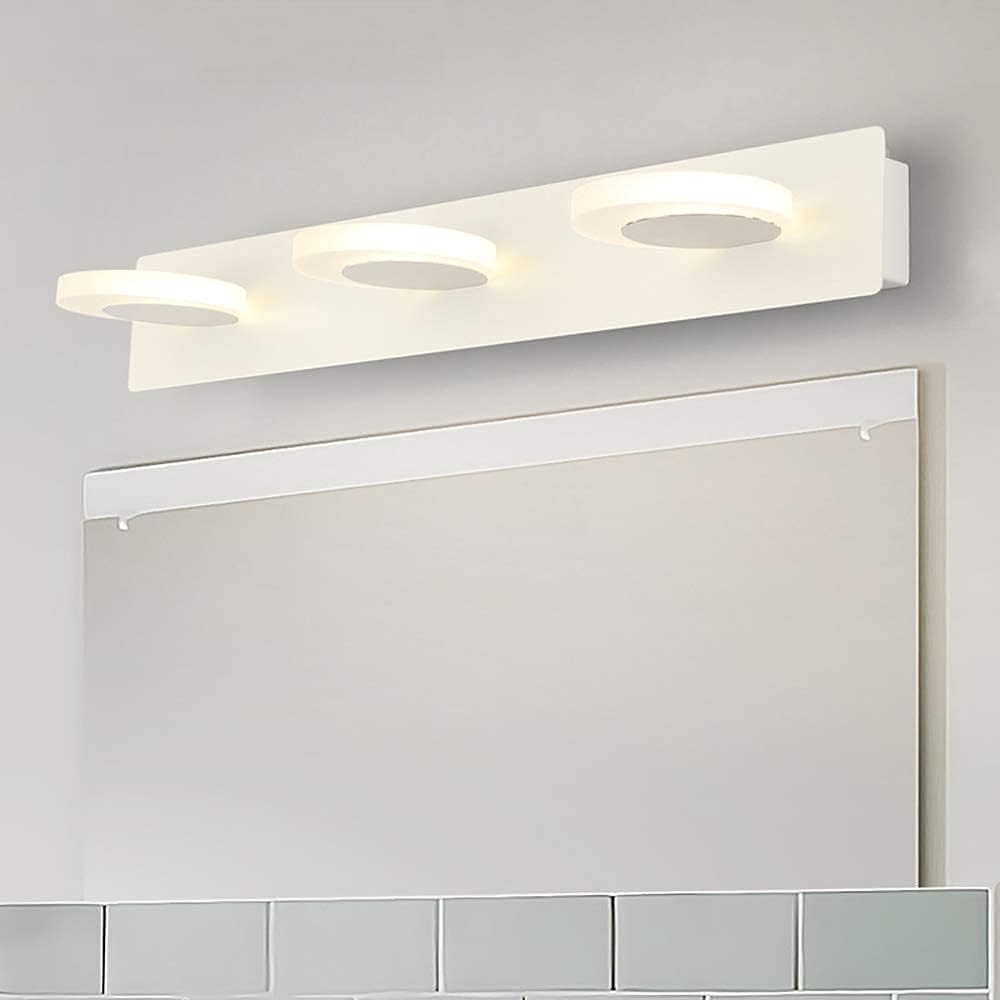 3 Köpfe Führte Spiegel Vorderseite Licht Bad Wandlampe Make-Up Lichter Für Umkleidetisch, Warm Weiß