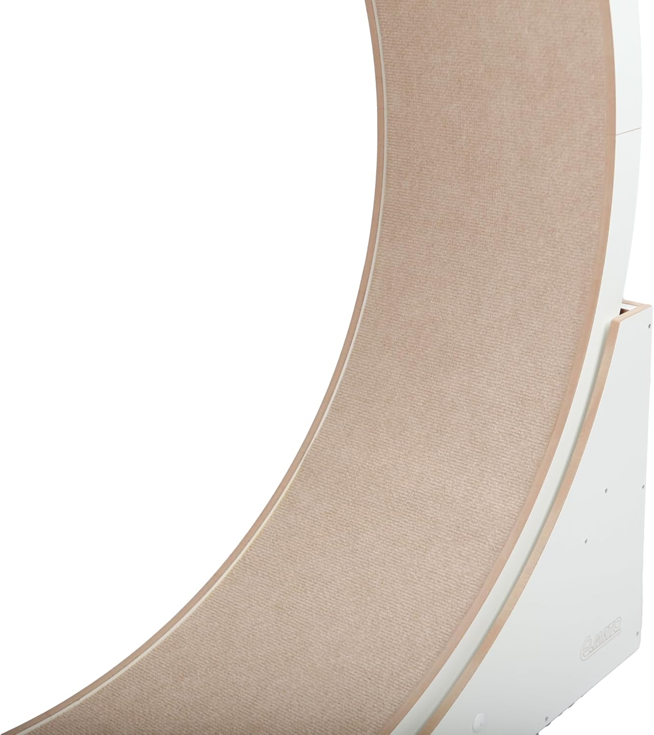 Elmato Katzenlaufrad Simba L & XXL ca. 120 cm / 140 cm in weiß/beige & grau/meliert (beige, 120 cm)