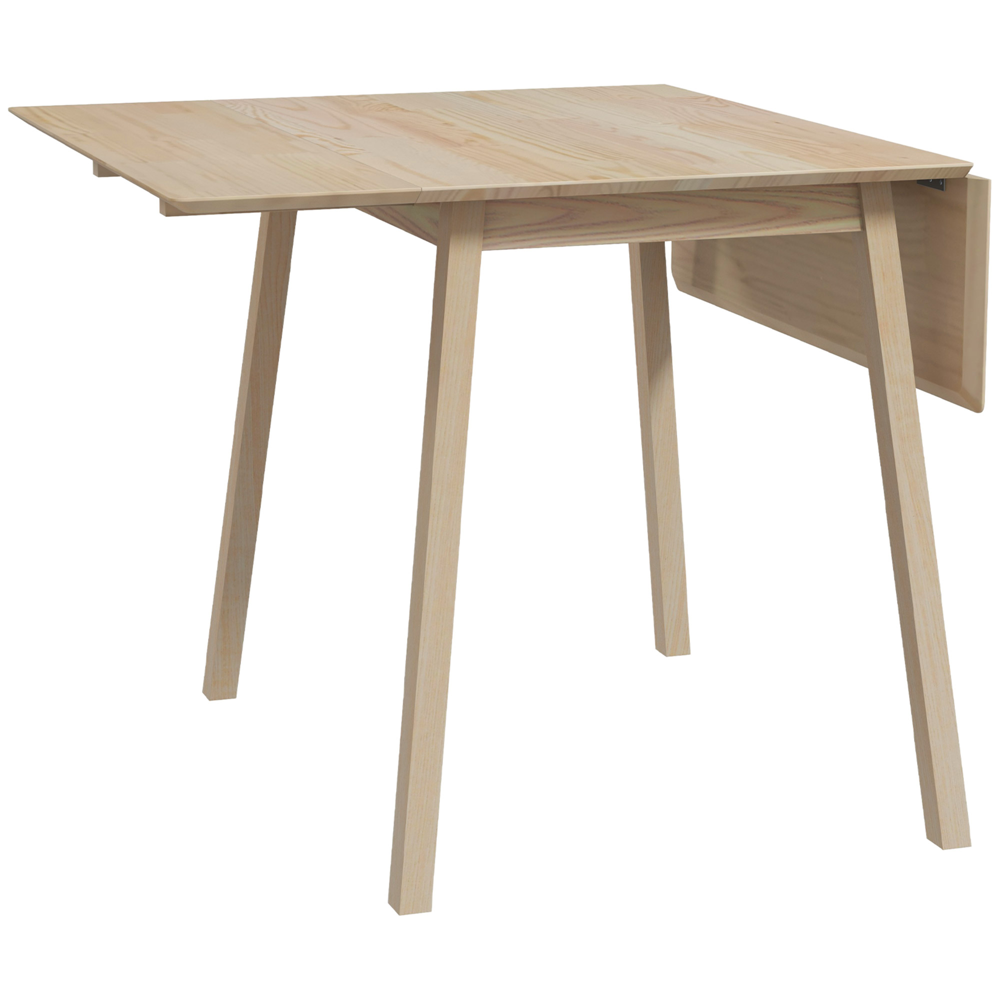 Eettafel Klaptafel Keukentafel, 2 inklapbare zijden, 110 x 86 x 75 cm, Naturel