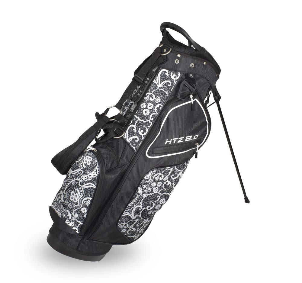 2025 HotZ 2.0 Golf Tas met Steun �C Lace Editie voor Dames (Zwart/Wit)