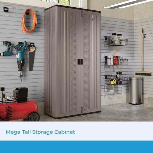 Suncast Mega Tall Storage Cabinet