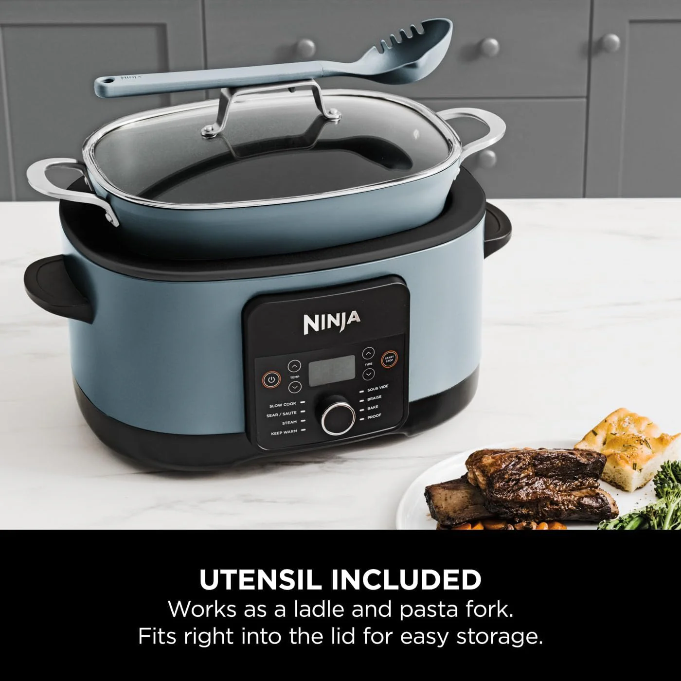 2025 Ninja Foodi PossibleCooker 8-in-1 Slowcooker 8L ?C Marine Grey