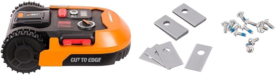 WORX Landroid M WR141E robotmaaier/accugrasmaaier voor kleine tuinen tot 500 m2/zelfrijdende grasmaaier voor een nette gazonsnit, veelkleurig