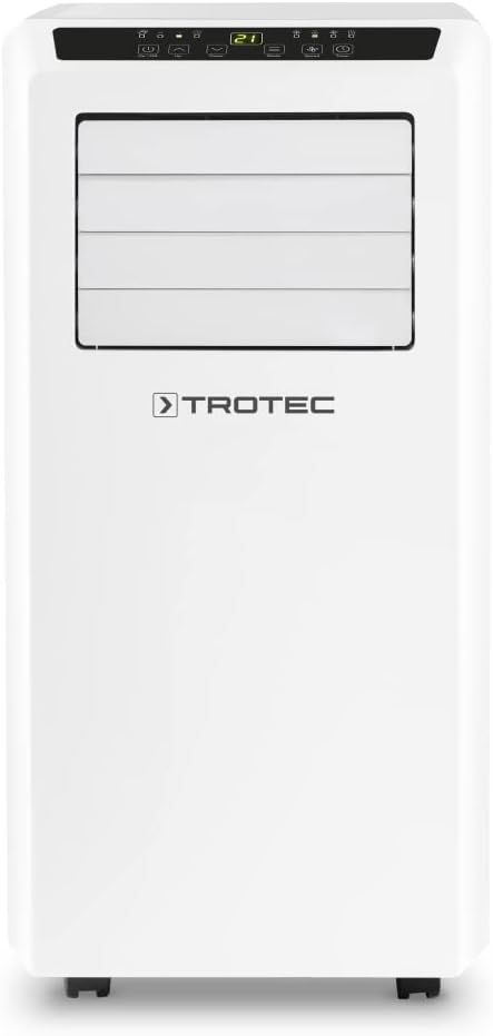 TROTEC Lokales Klimagerät mit Heizfunktion PAC 2010 SH mobile Klimaanlage 4-in-1 Kühlung, Beheizung, Ventilation, Entfeuchtung Klimagerät 2 kW 7.000 BTU/h für Raumgröße bis 26 m² und 65 m³