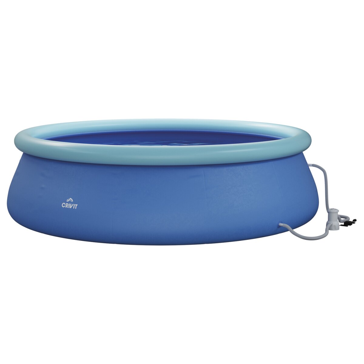 CRIVIT Quick-up-Pool, Ø 300 x H 76 cm, inkl. Filterpumpe - B-Ware neuwertig