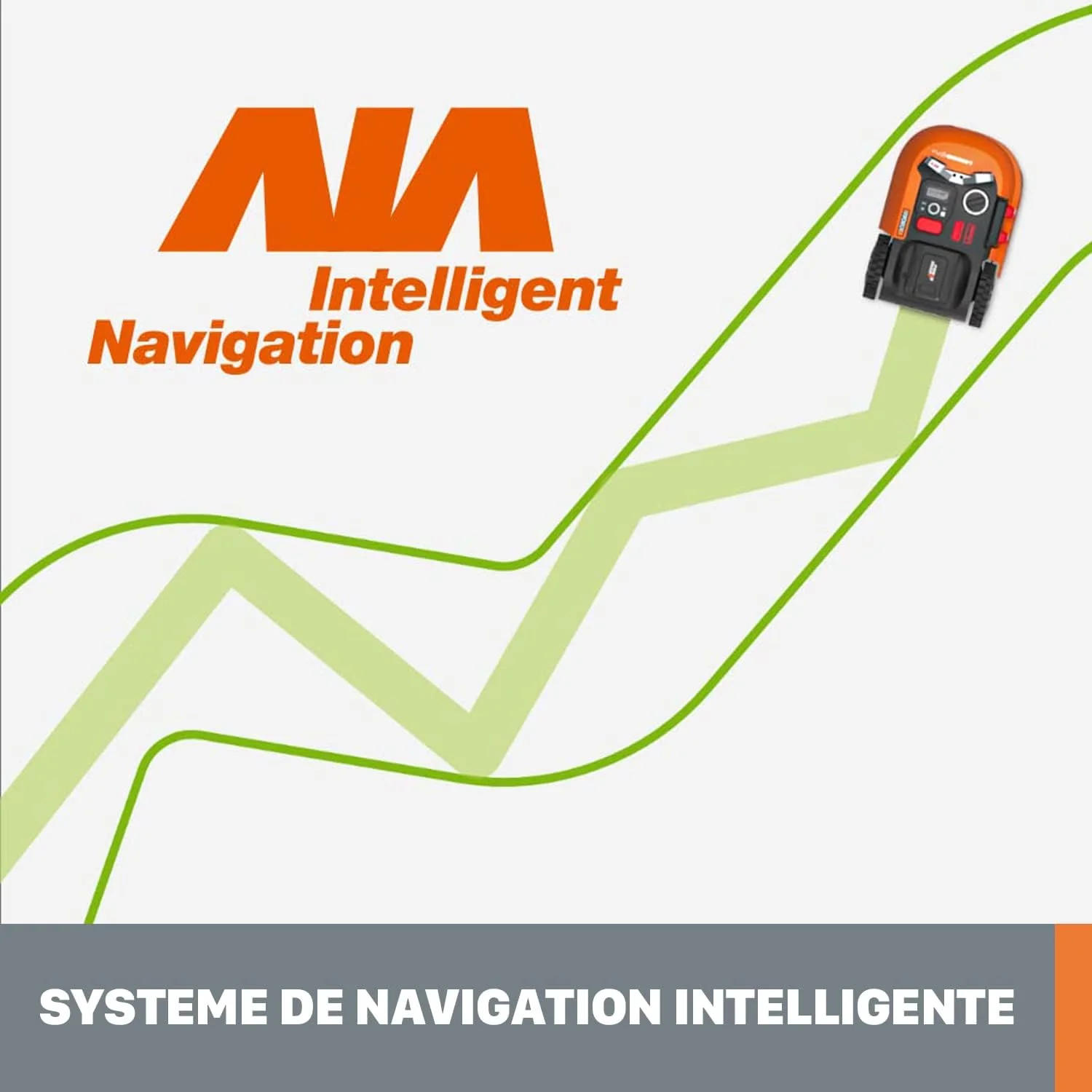WORX Landroid M WR141E robotmaaier/accugrasmaaier voor kleine tuinen tot 500 m2/zelfrijdende grasmaaier voor een nette gazonsnit, veelkleurig