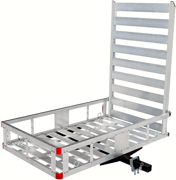 2025 80779 Aluminium trekhaakdrager voor bagage met 47 inch lange oprijplaat, 1 stuk
