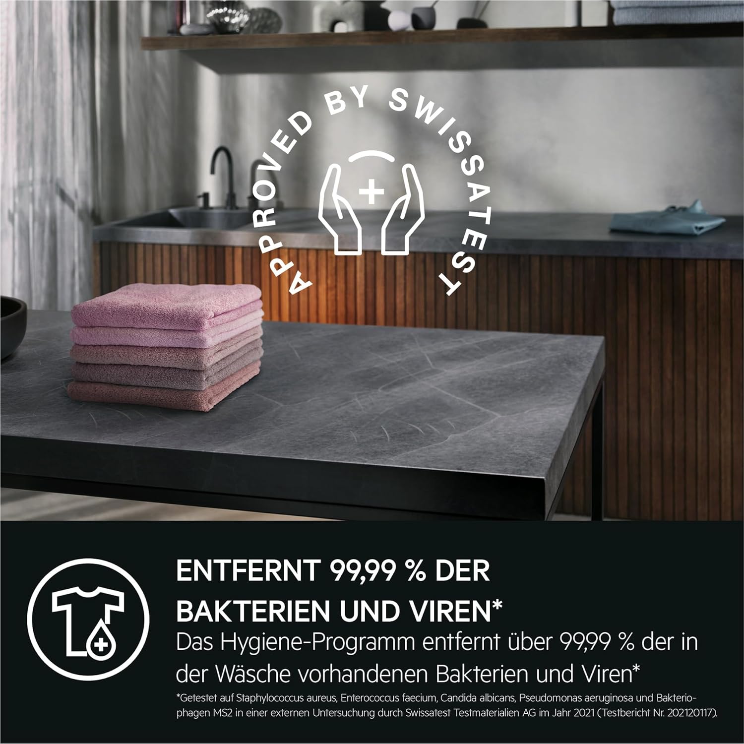 AEG L7WBA60680 Waschtrockner / DualSense - schonende Pflege / 8 kg Waschen / 5 kg Trocknen / D / energiesparend / Mengenautomatik / Nachlegefunktion / ProSteam - Auffrischfunktion / 1600 U/min
