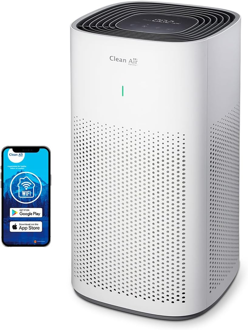 Clean Air Optima CA-507 Smart - Intelligenter HEPA Ionisator Luftreiniger - Leiser Ventilator: