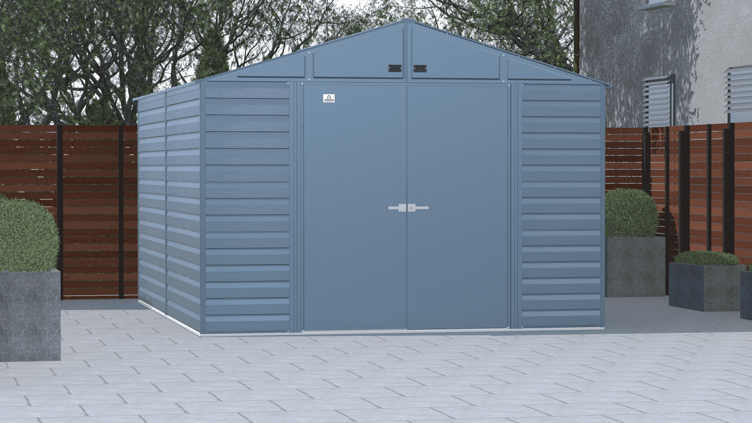 2025 Arrow Select Steel Storage Shed, 10x14, Blue Grey