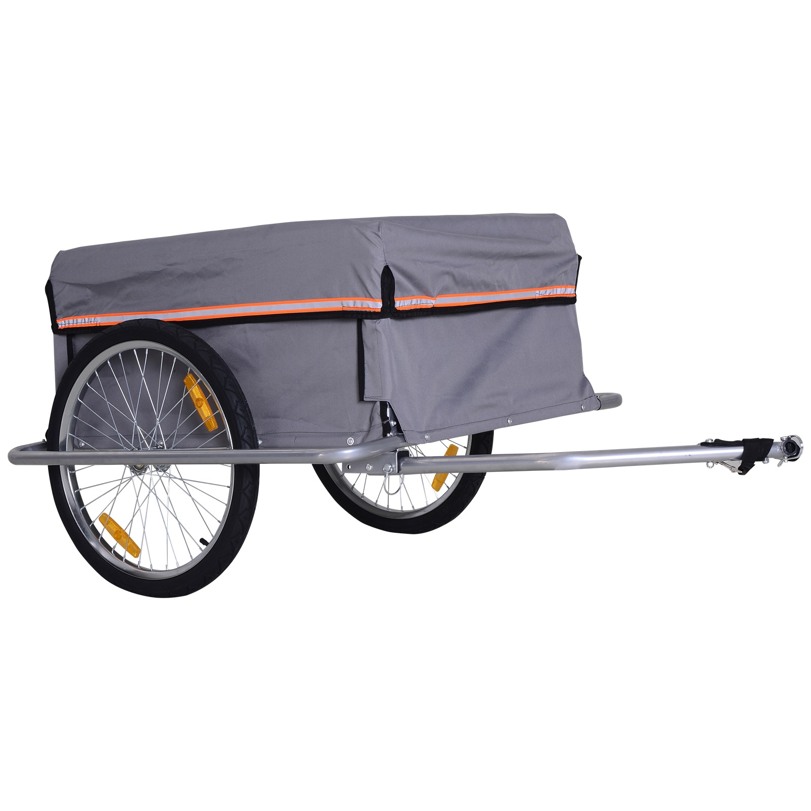 Transportaanhanger fietsaanhanger fiets opvouwbaar CargoTrailer grijs