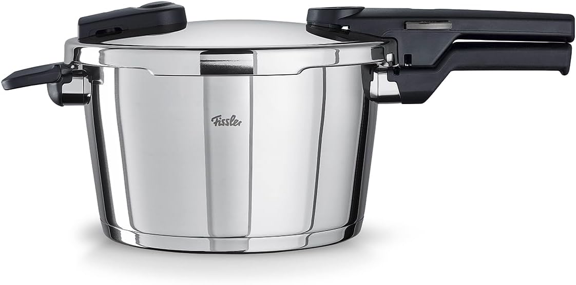 Fissler Vitaquick/Schnellkochtopf (4,5 L, Ø 22 cm) Edelstahl-Dampfkochtopf, 2-Garstufen, Made in Germany - Induktion