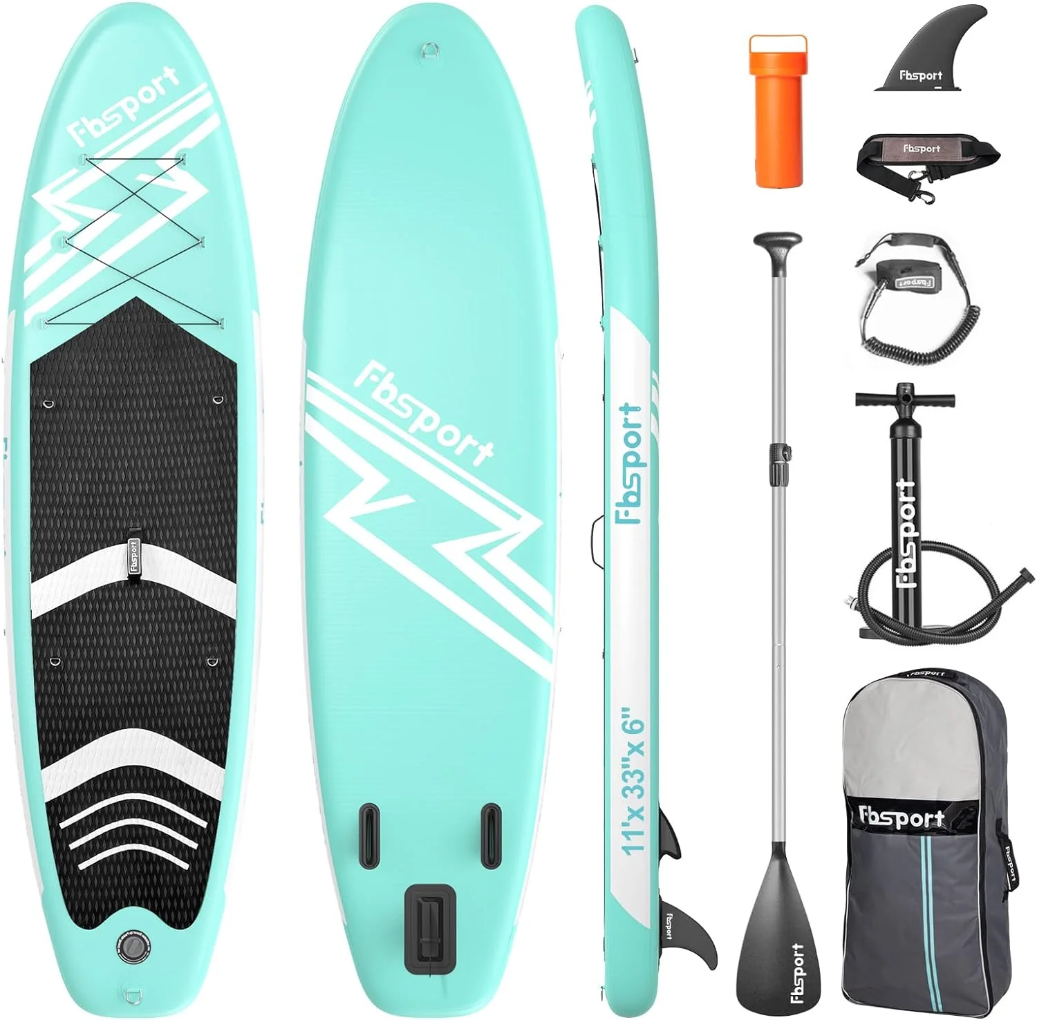 Premium-Stand-Up-Paddle-Board, Yoga-Board mit strapazierf?higem SUP-Zubeh?r und Tragetasche | Breiter Stand, Surf-Kontrolle, rutschfestes Deck, Leine, Paddel und Pumpe f��r Jugendliche und Erwachsene